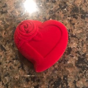 Heart ❤️ Shape Ring Suede Box 🥰